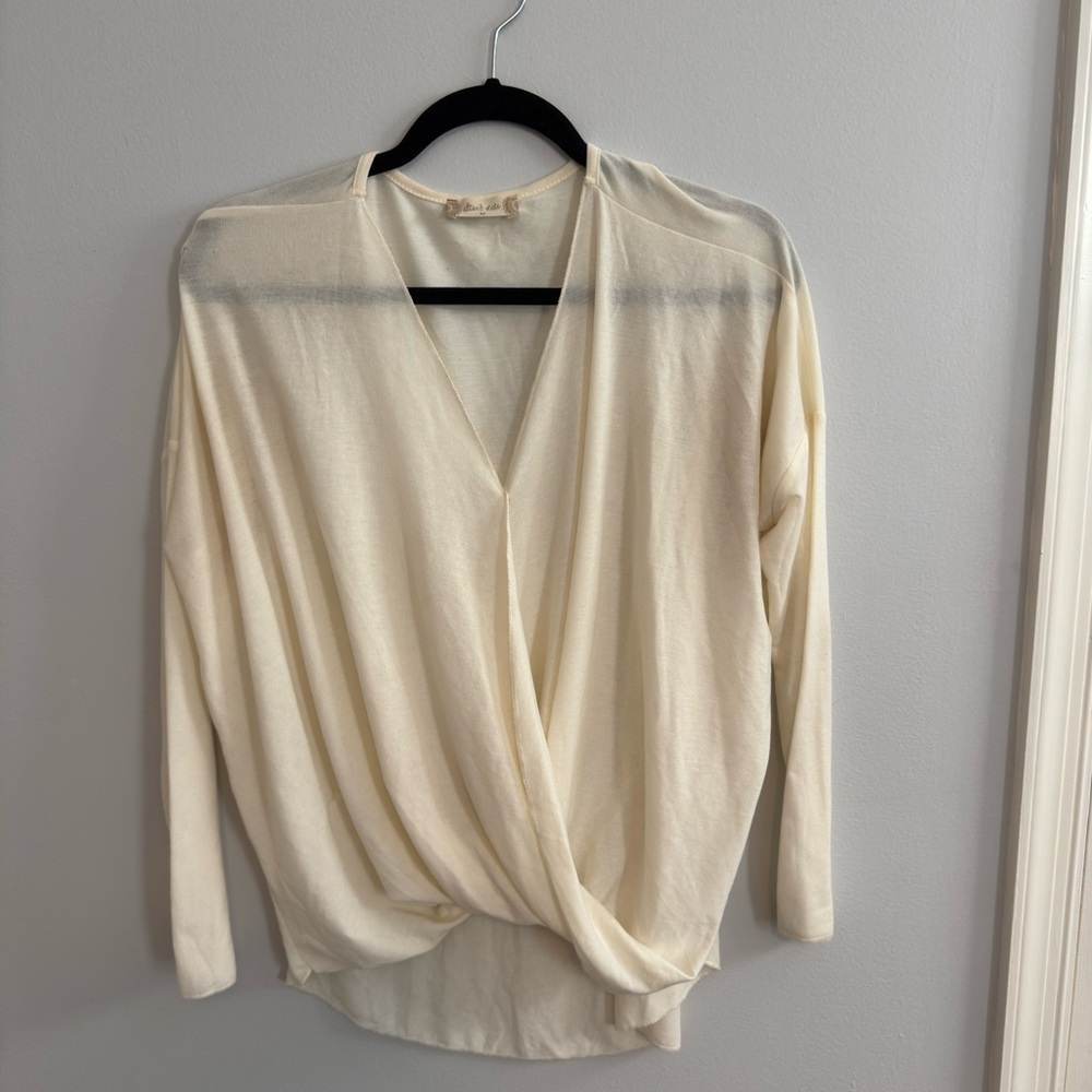 Altar'd State Ivory Long Sleeve Top